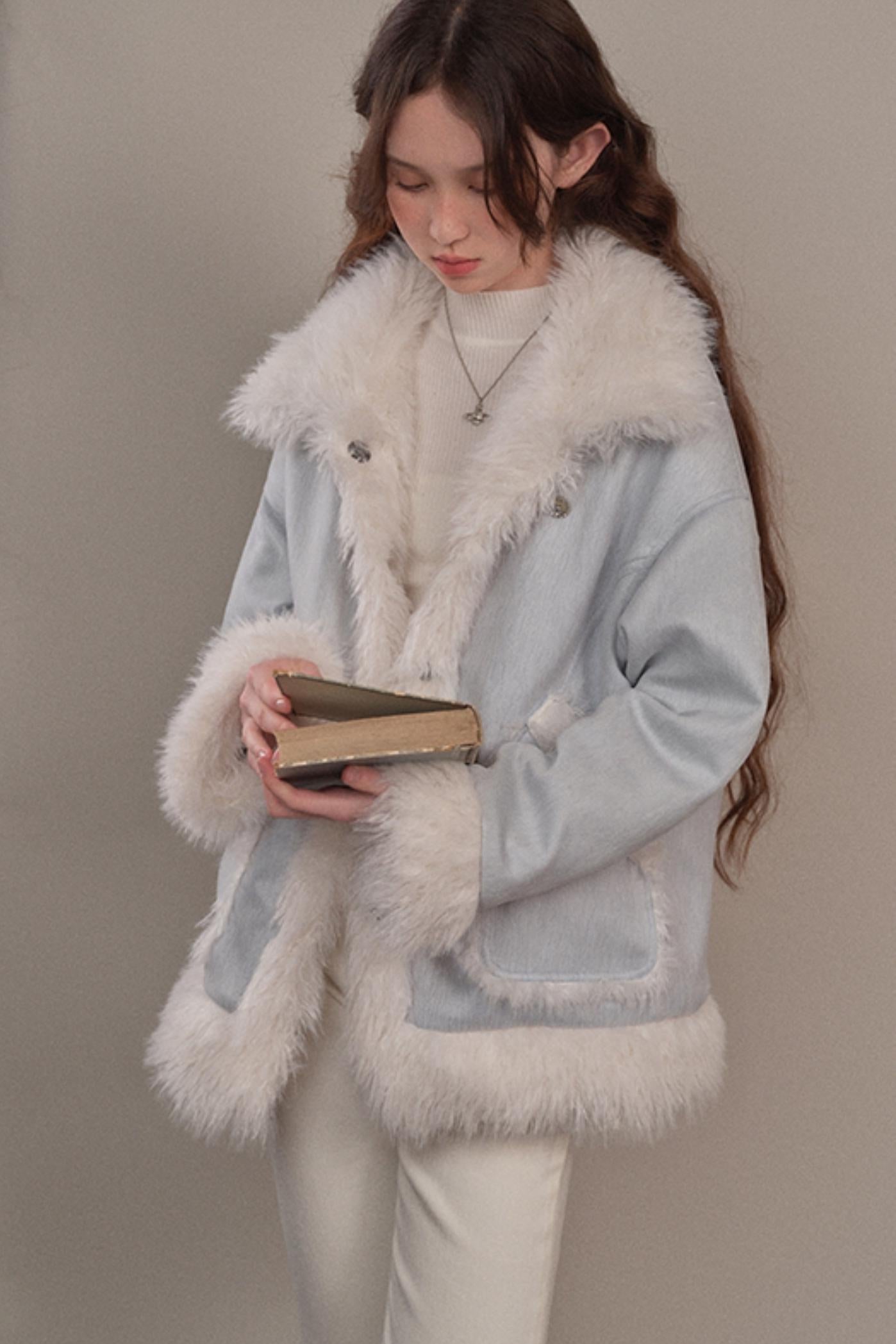 WINTER THICKENED FUR COTTON JACKET