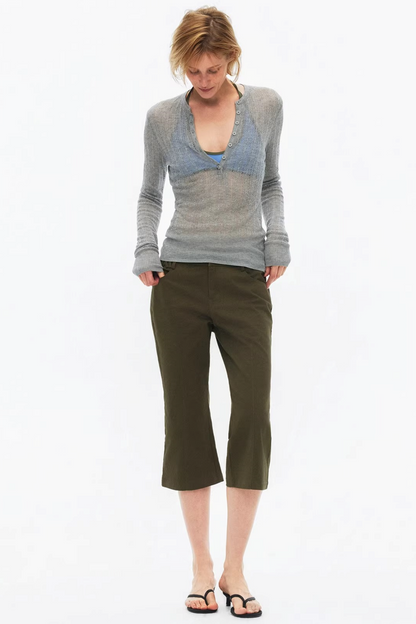 Vintage Exposed Seam Flared Jeans