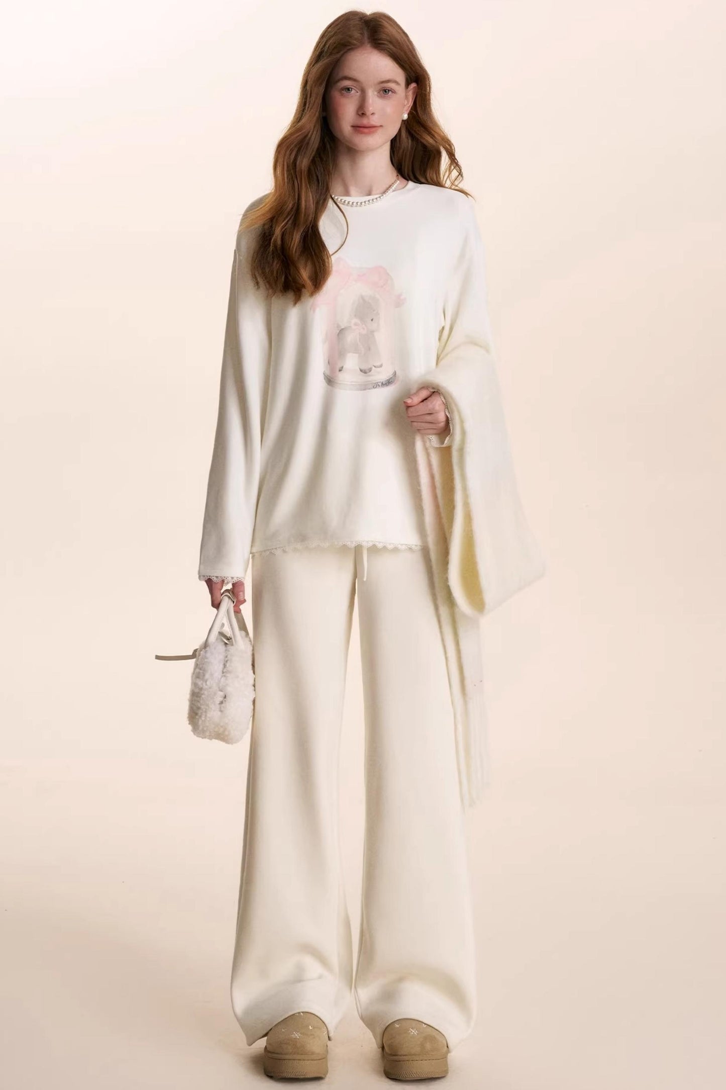 Hand-Painted Pony Print T-Shirt