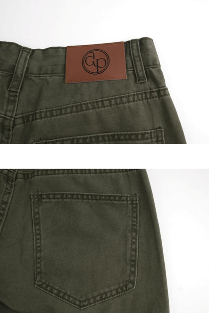 High-Waist Straight Jeans