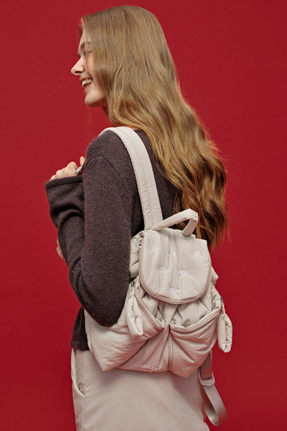 자수 퀼팅 리오셀 백팩