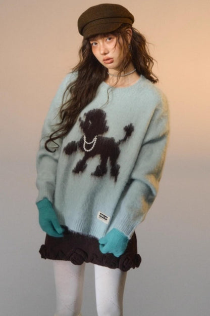 Tsundere Puppy Crewneck Sweater