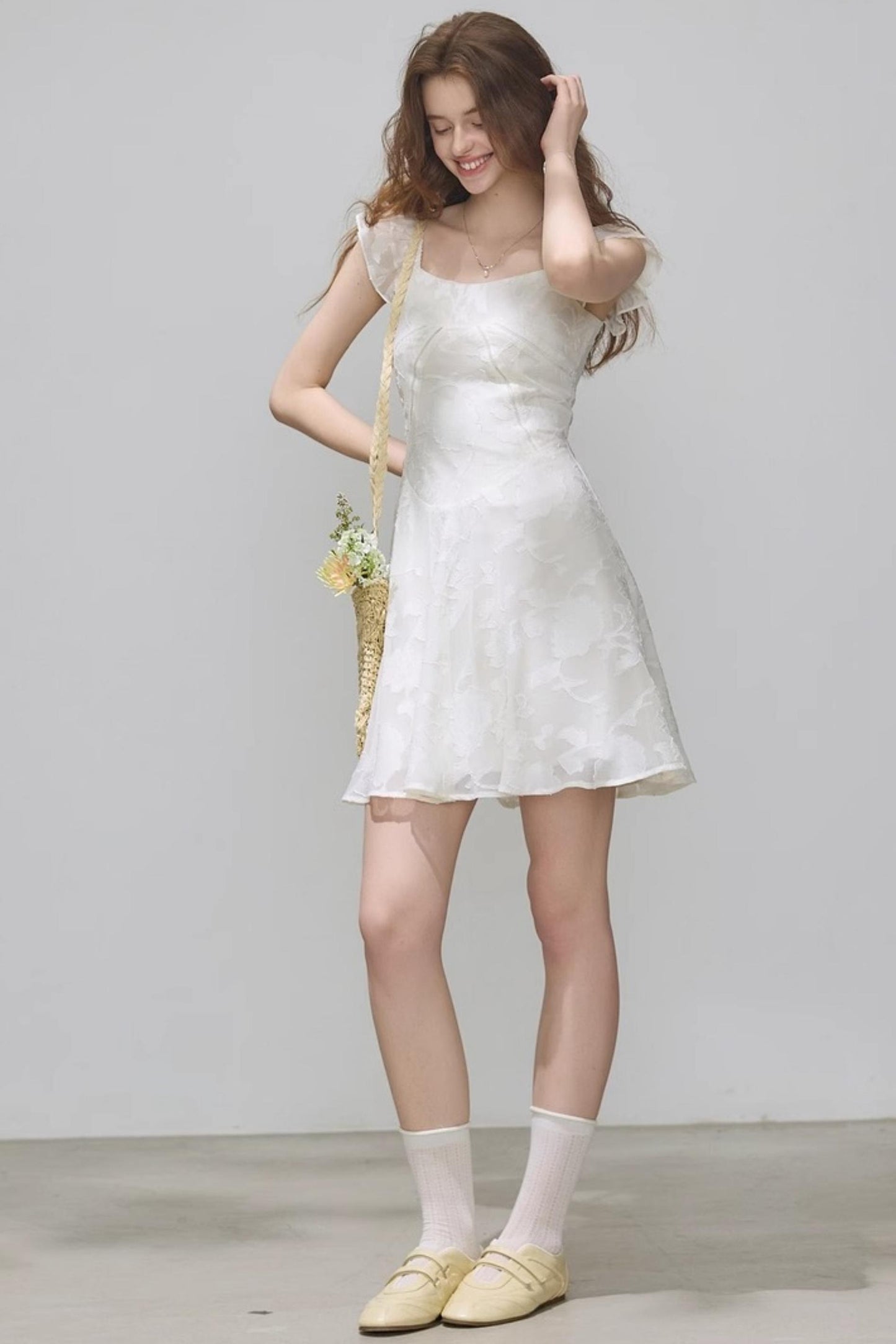 Summer Jacquard Slim Dress