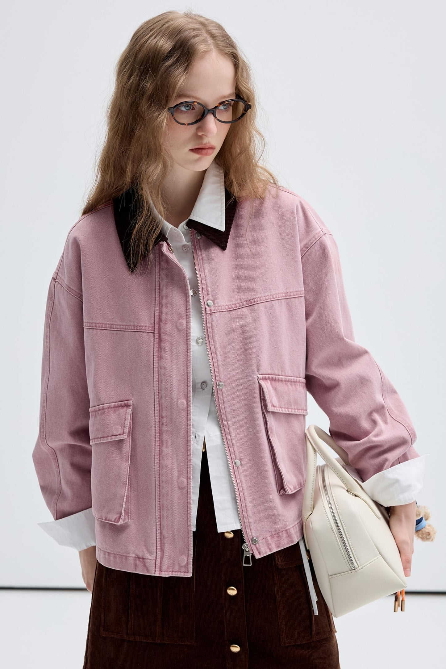 Workwear Style Retro Denim Jacket