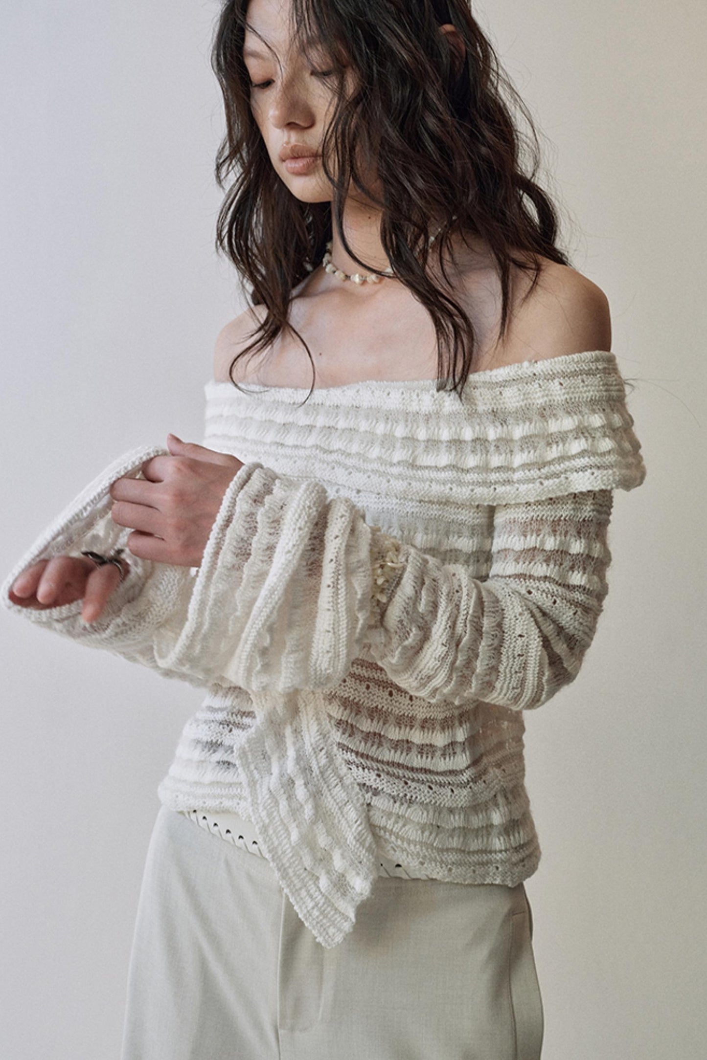 Clouds Knitted Fluffy Top