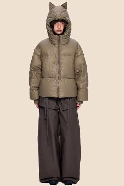 Winter White Short Down Jacket