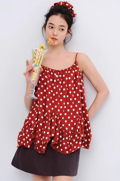 Wild Strawberry Plaid Camisole Top