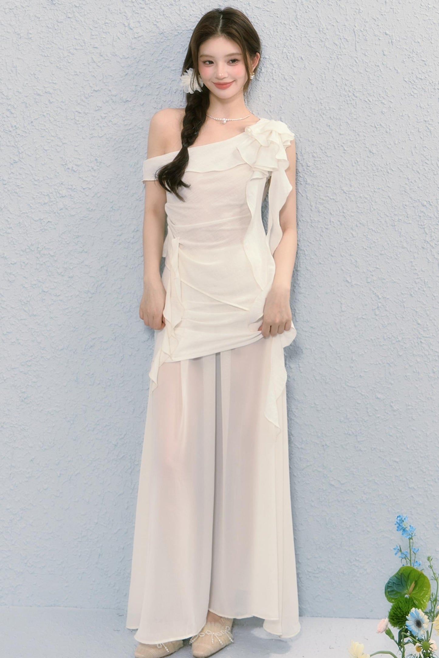 Elegant Rose Skirt Set-Up