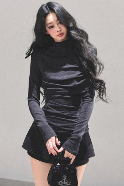 Silent Echoes Gray Top