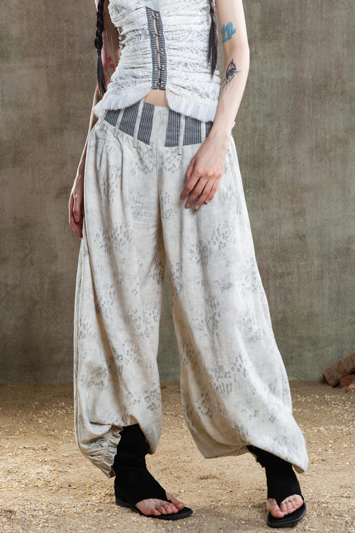 Retro Fishbone Pants