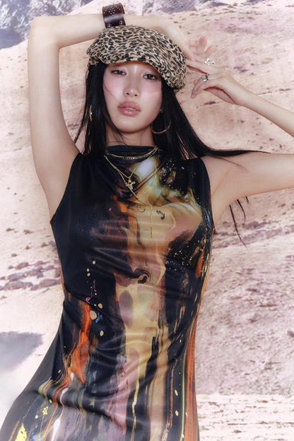 Night City Cheongsam Dress