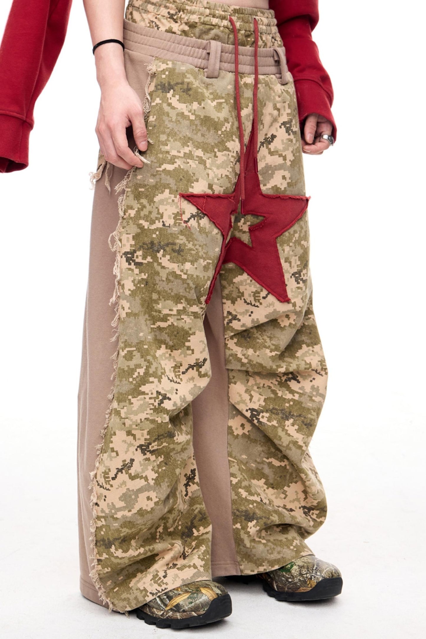 Raw Panel Camo Sweatpants