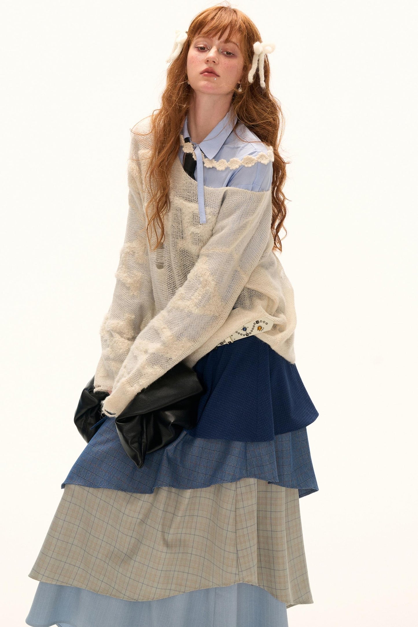 Autumn Wool Knit Smock Top