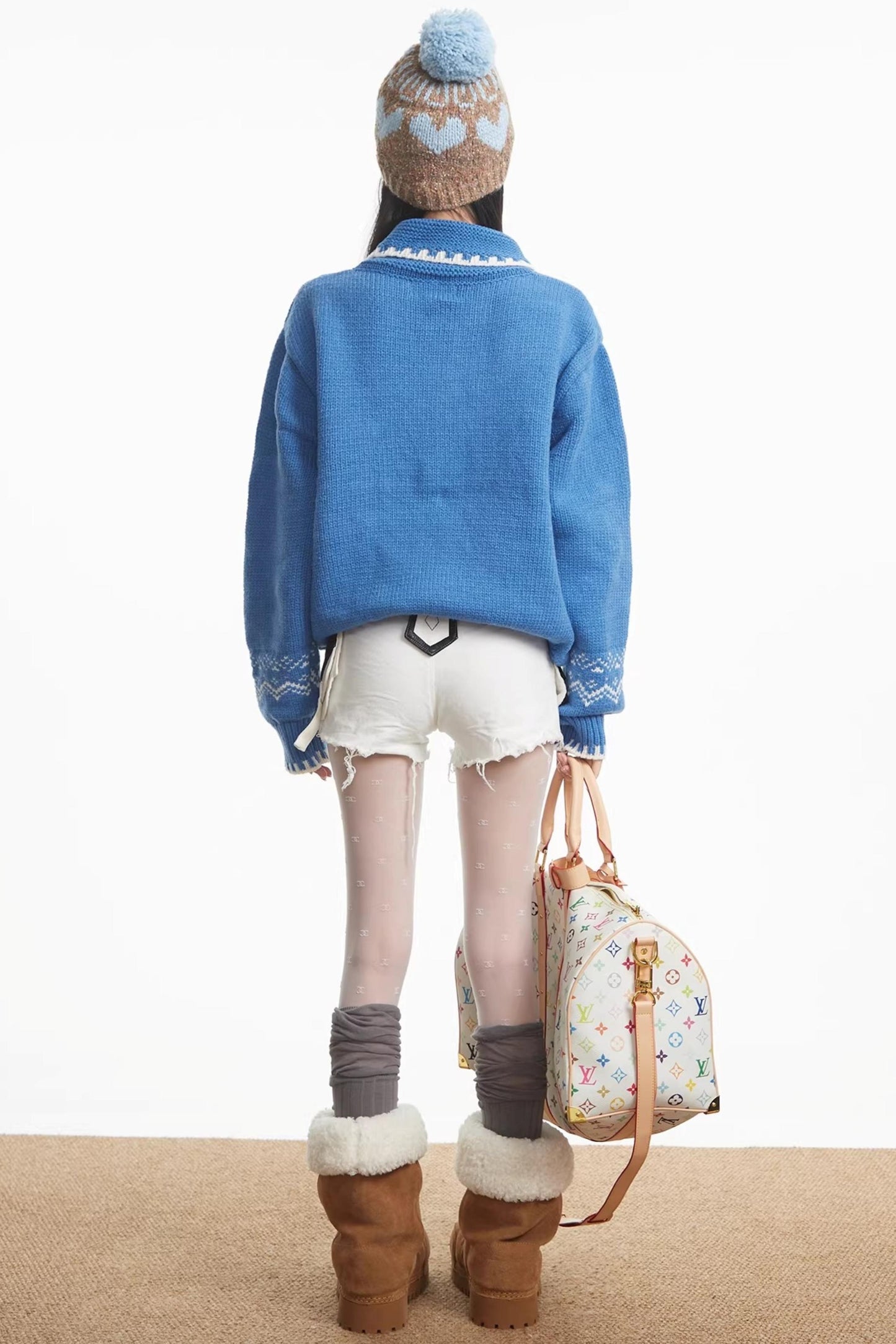 Fair Isle Snowflake Knitted Sweater