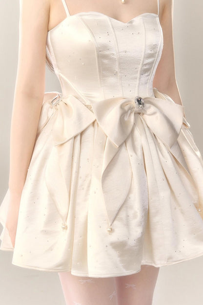 Princess Satin Tuxedo Dress