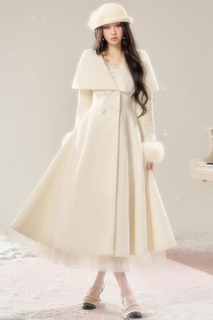 Handwritten Moonlight Wool Coat