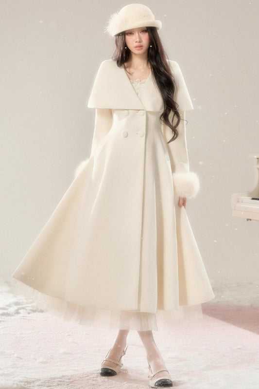 Handwritten Moonlight Wool Coat