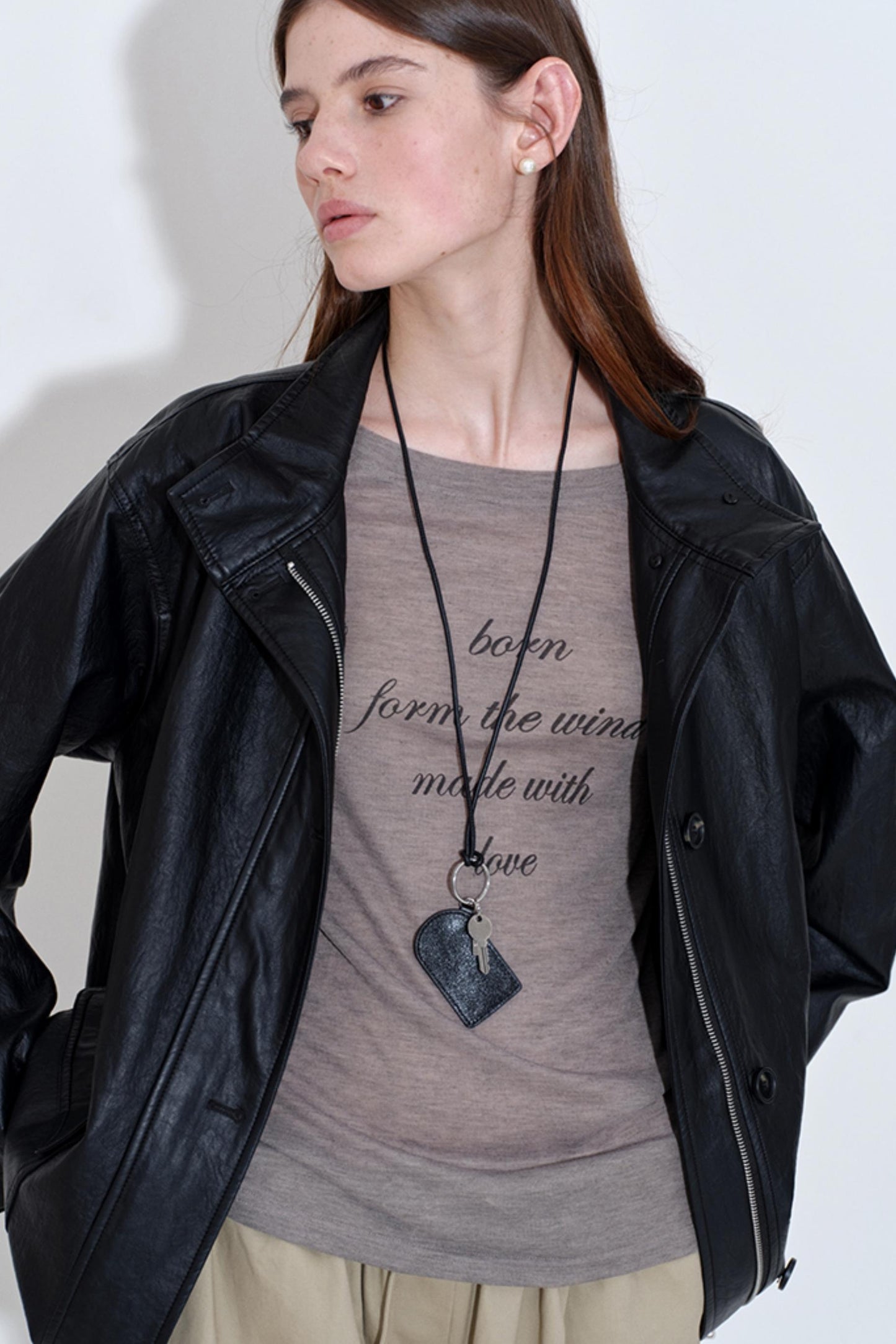 Soft Leather Multi-Pocket Jacket