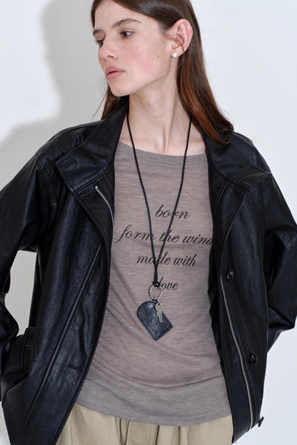 Soft Leather Multi-Pocket Jacket