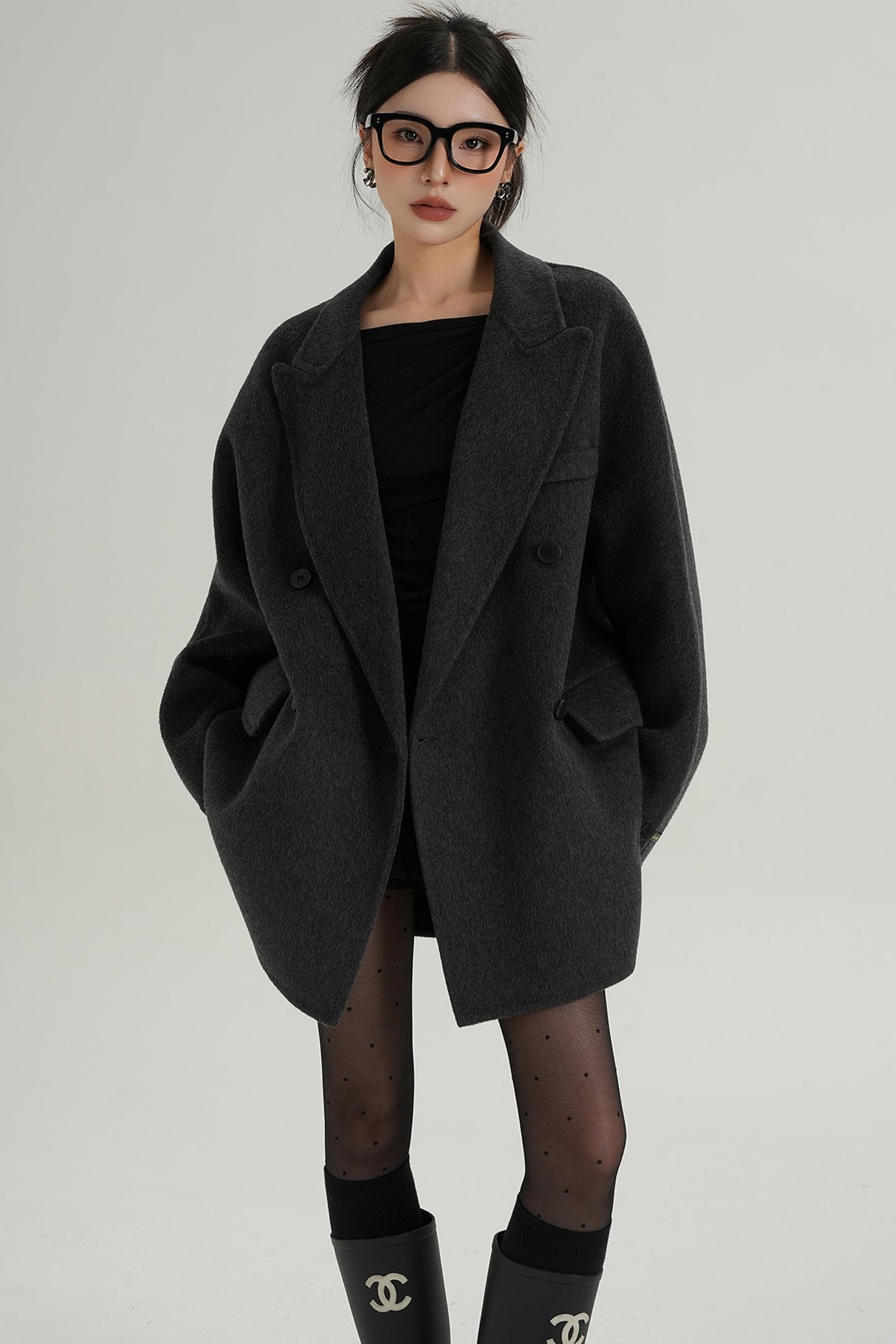 Woolen Elegance Long Coat