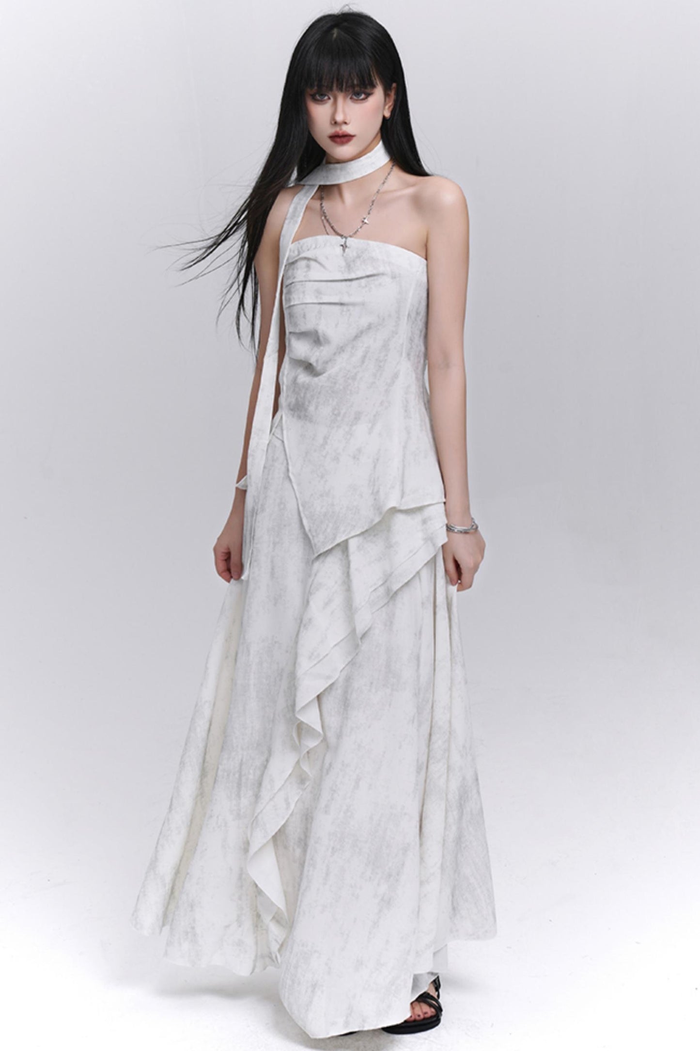 Summer Aesthetic Halter Skirt Set-Up