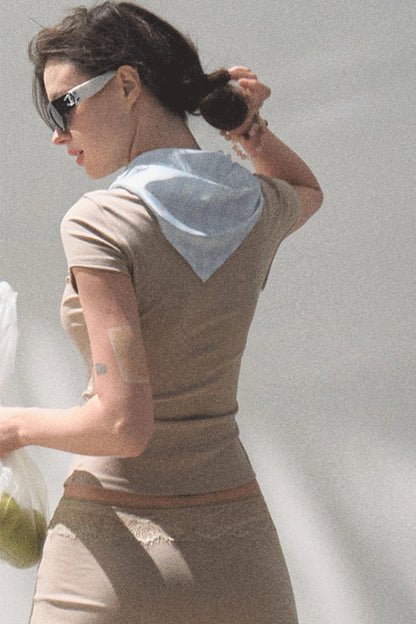 Lace High-Waist Skirt