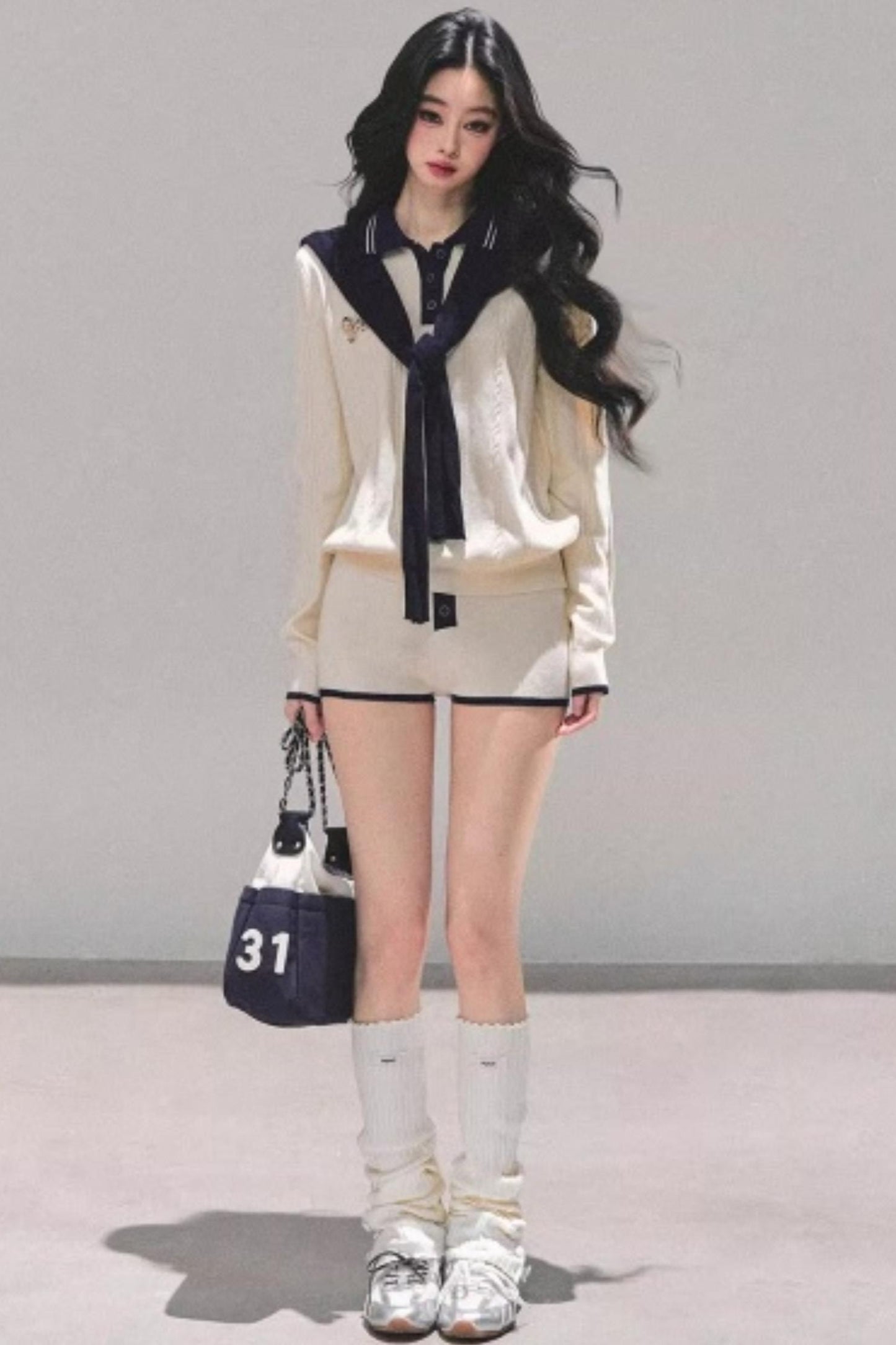 Morning Mist Knitted Suit Set-Up