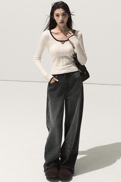 Wool Slim-Fitting Knitwear Sweater