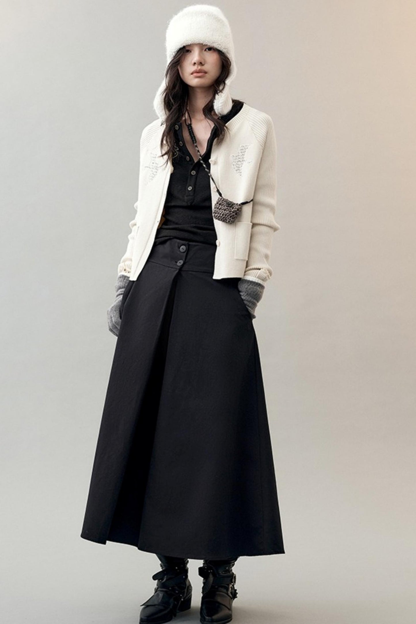 Feather Shadow Knitted Cardigan