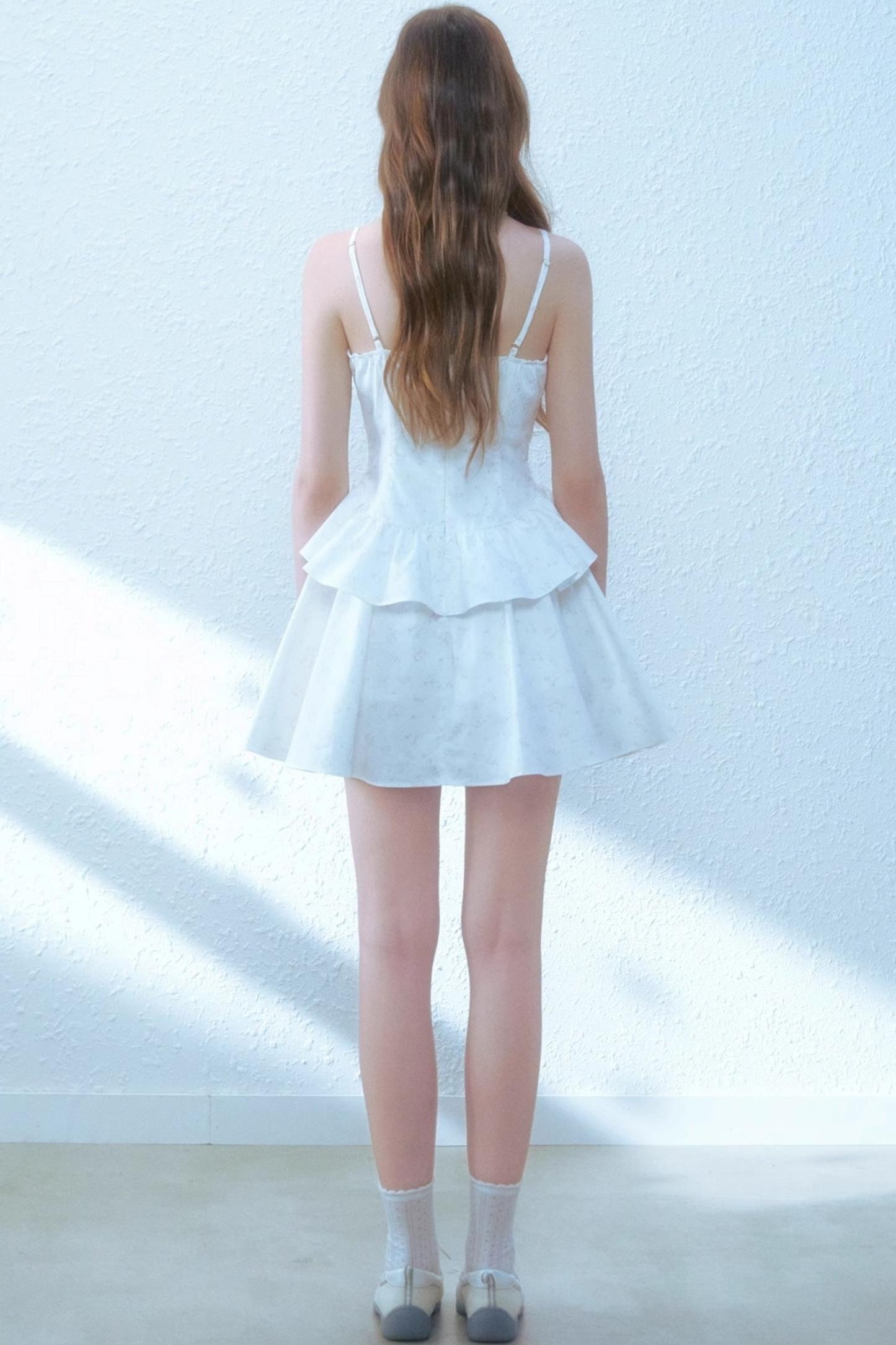 Floral Halter Poncho Dress