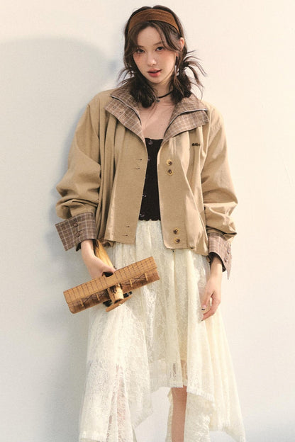 Patchwork Cocoon Jacket Set-Up