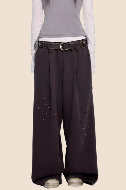 Rivet Retro Wide-Leg Pants Set-Up