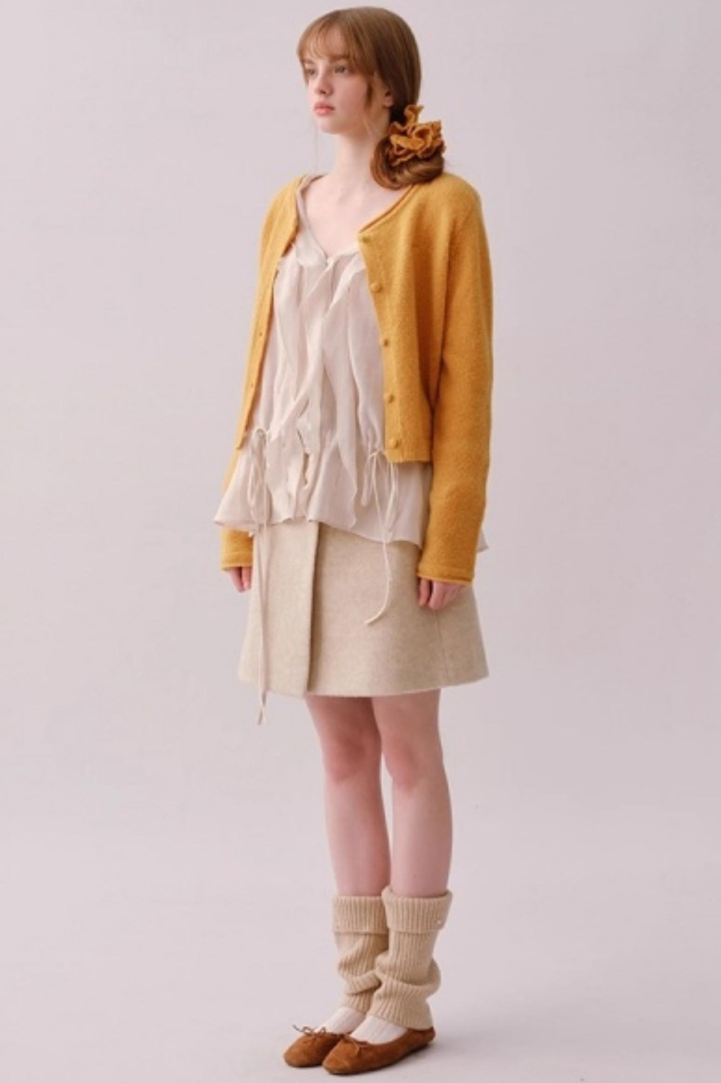 Heavy Woolen Patchwork Skirt