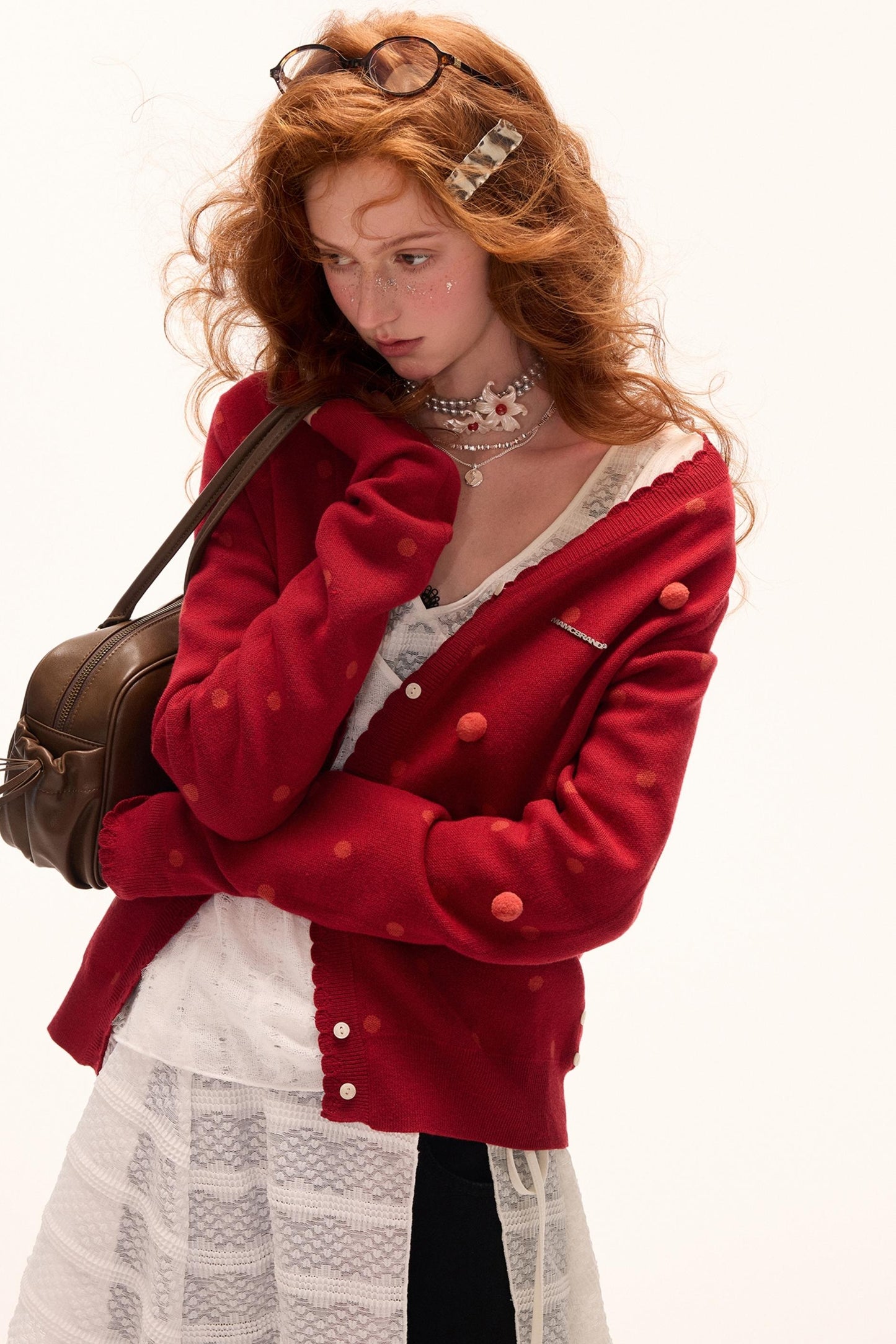 Autumn White Long-Sleeved Blouse Top