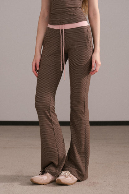 Color-Block Knitted Cardigan Set-Up