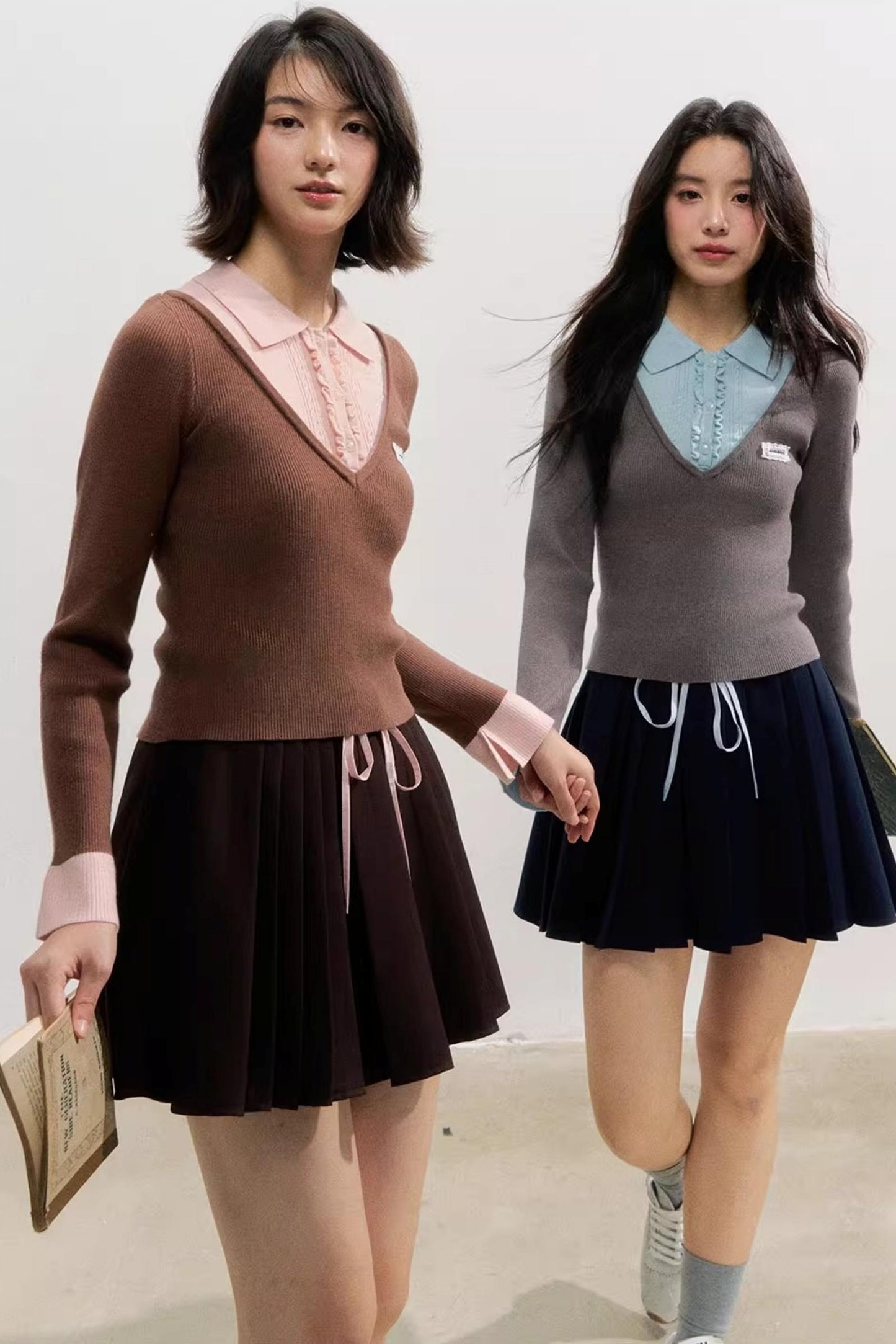 Autumn Knitted Polo Top