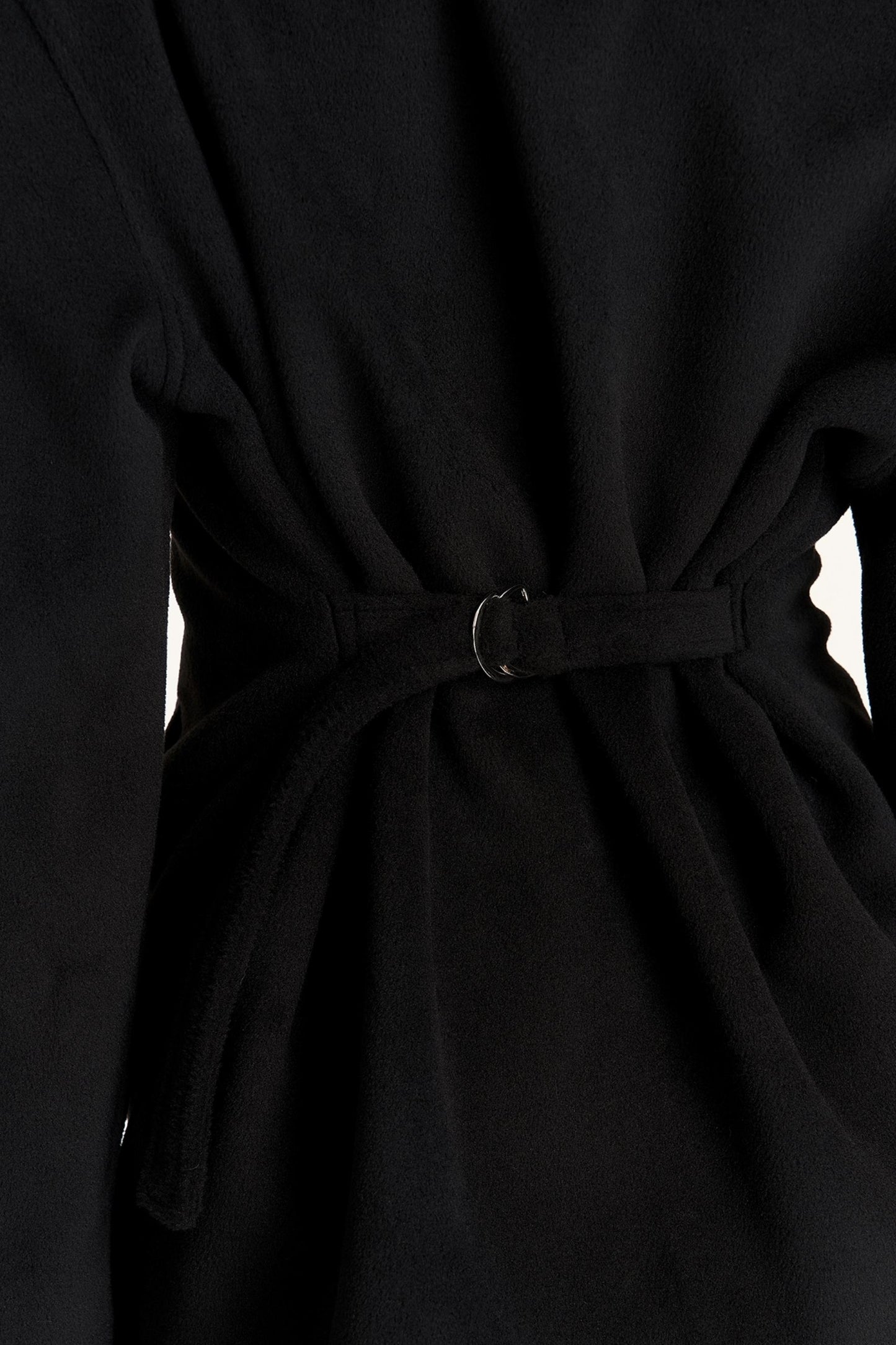 Woolen Waist-Cinching Jacket