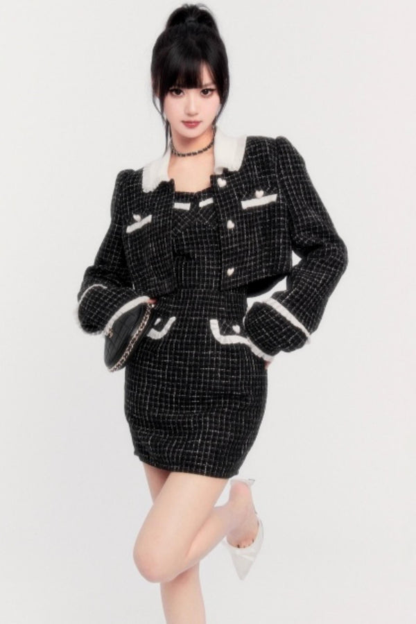 Waist Slimming Sundress Jacket Two-Piece Set-Up