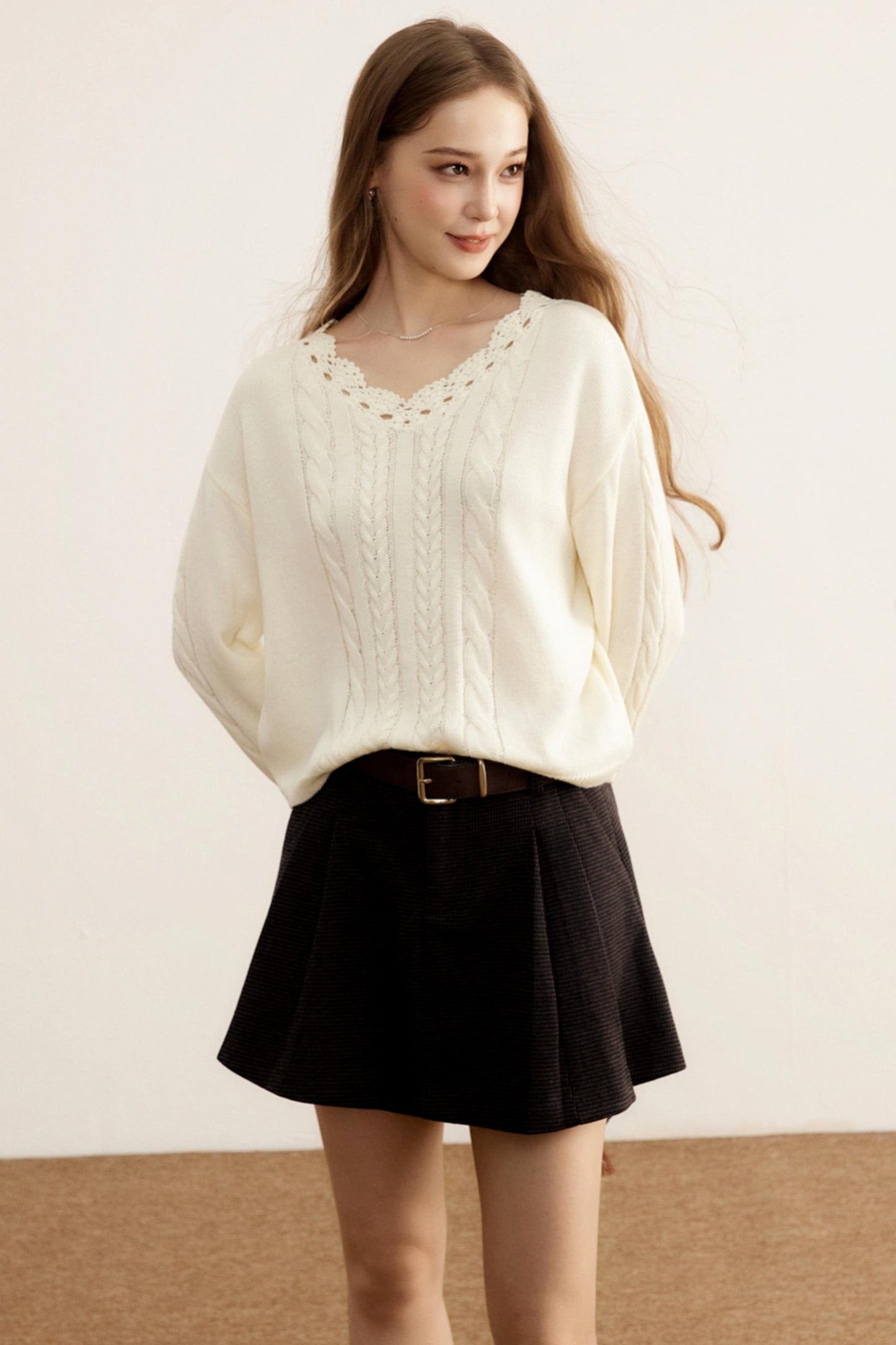 Knitted Wool Blended Top