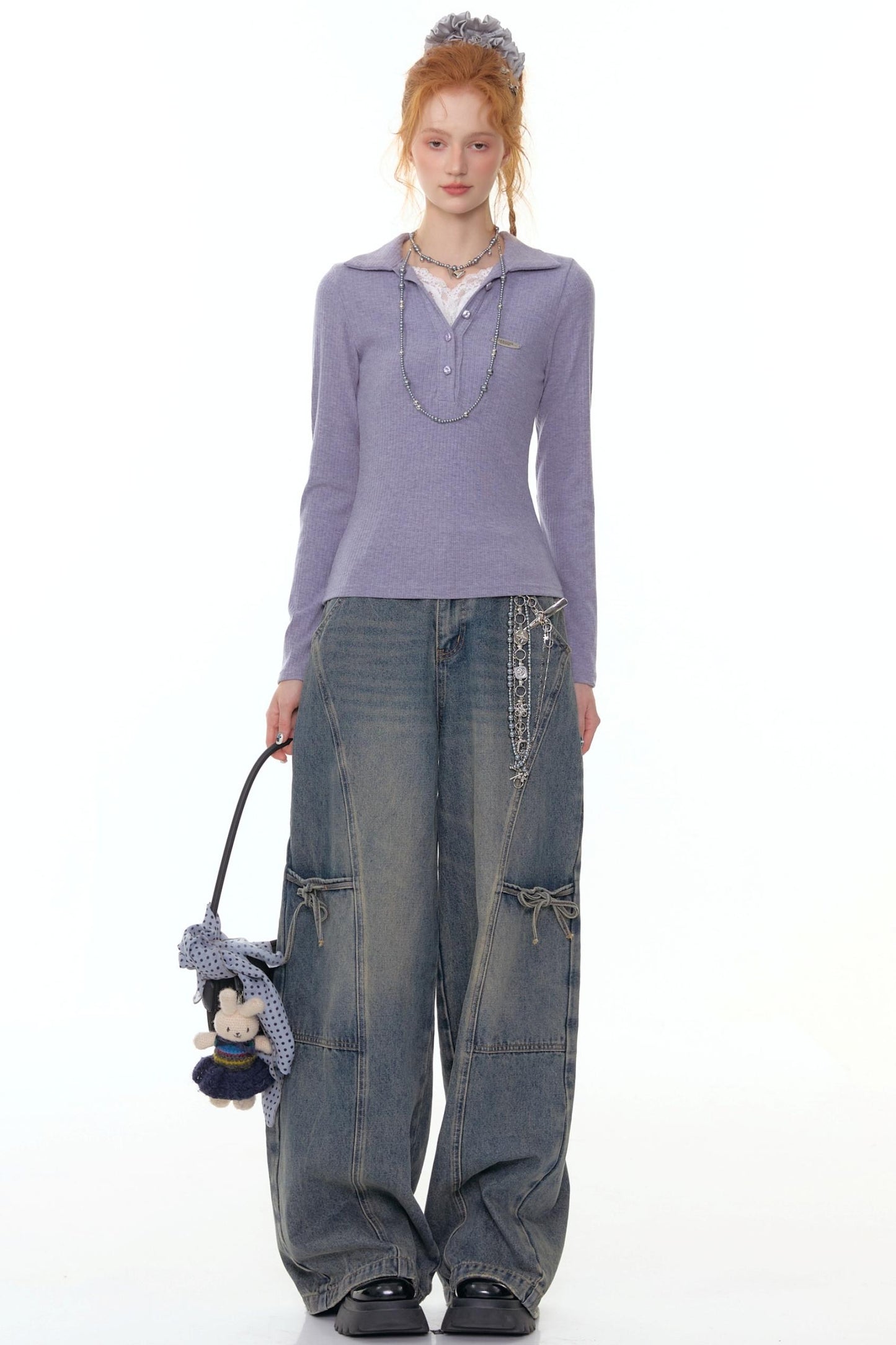 Denim Asymmetry Fit Pants