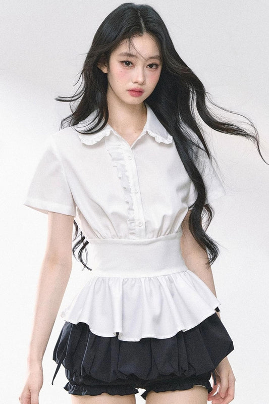 White Lotus Leaf Shirt