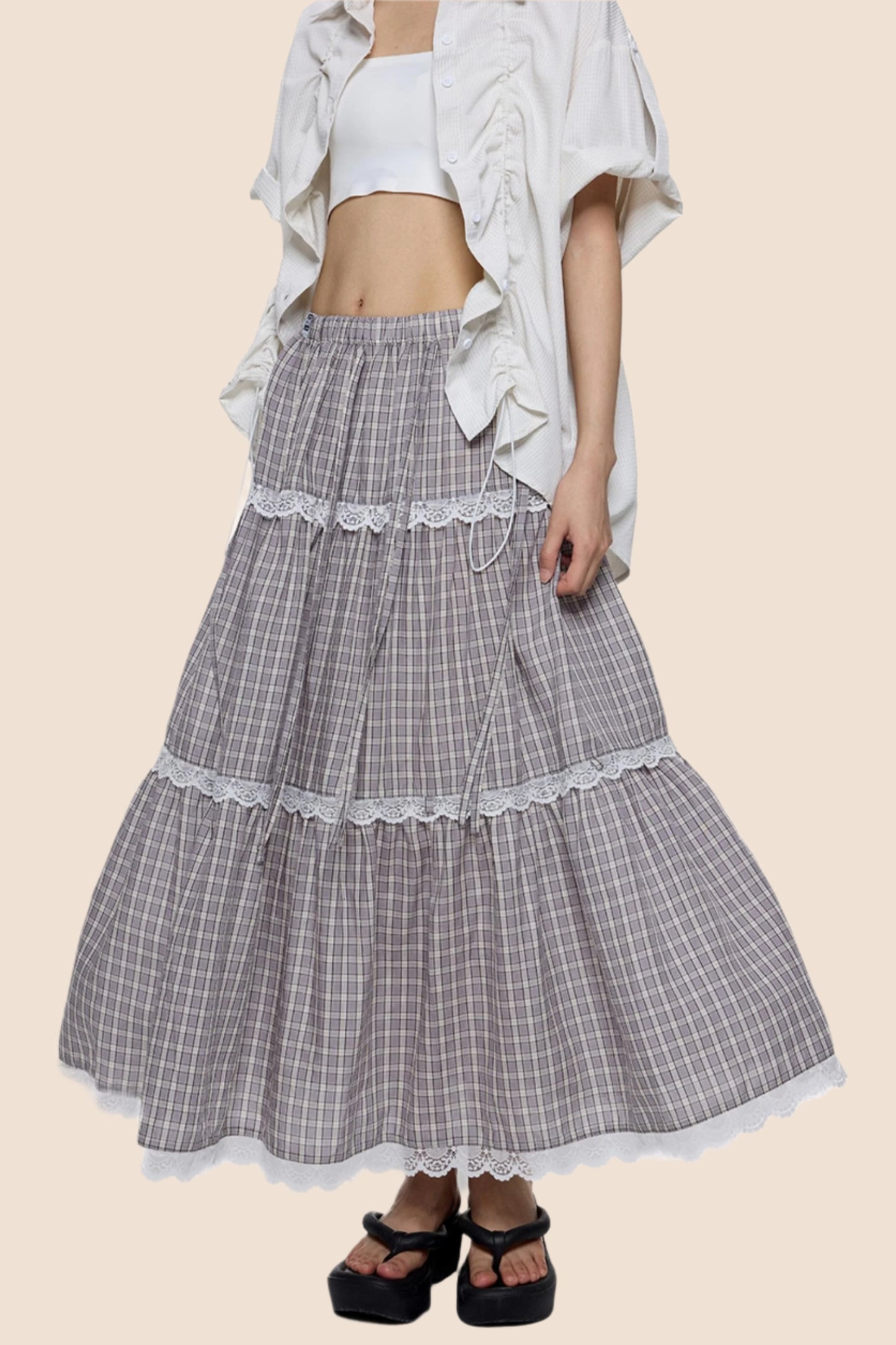 Retro Transformable Midi Skirt
