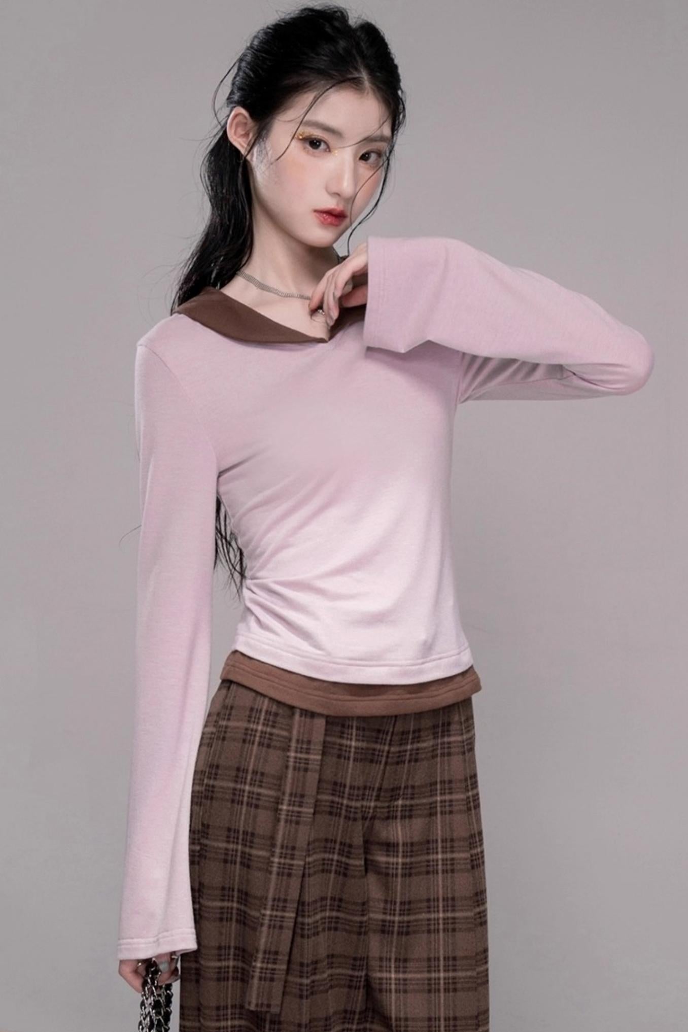 Glutinous Cinnamon Tea Powder Slim Knitwear
