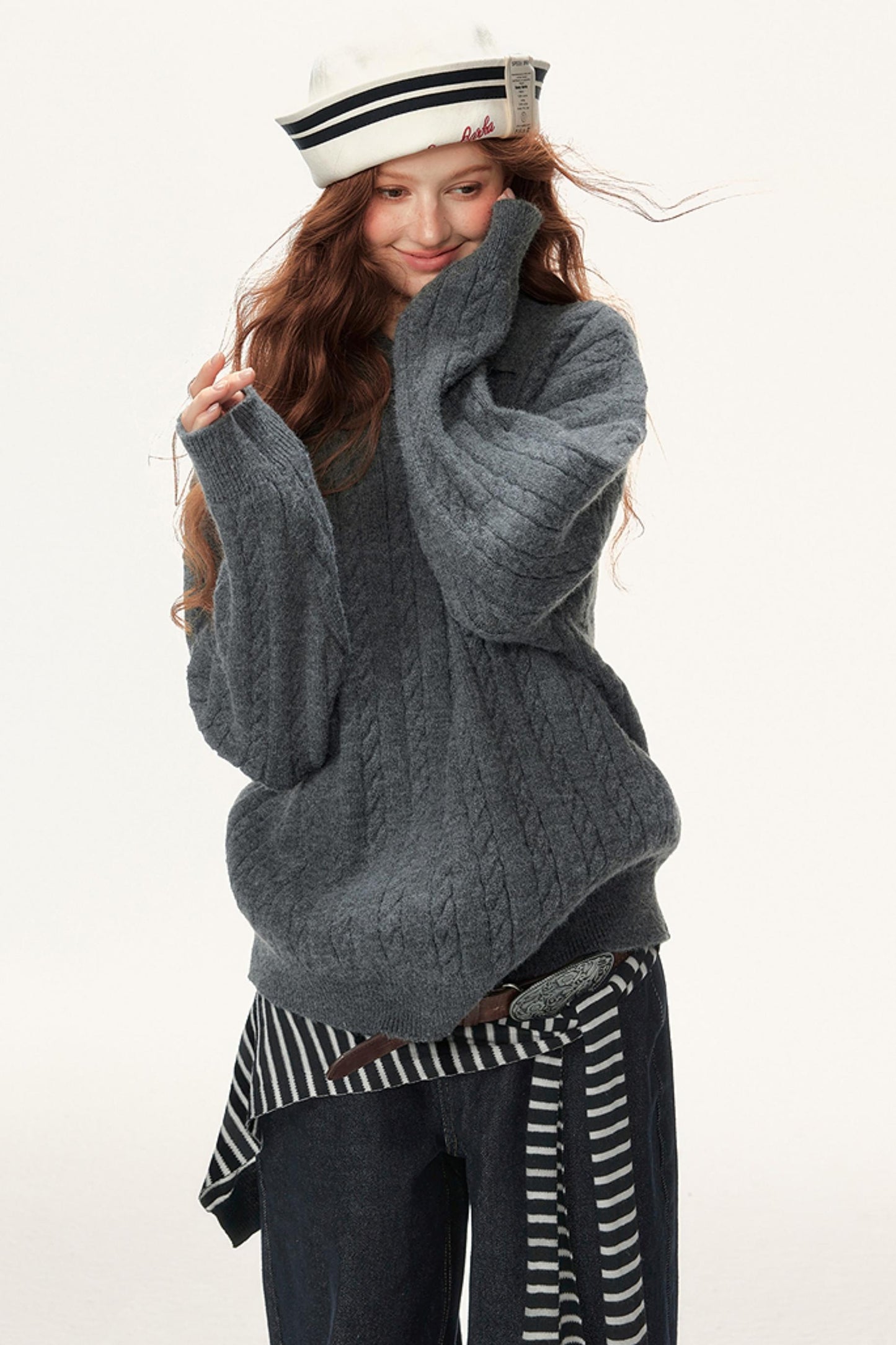 Winter Cable Knit Top