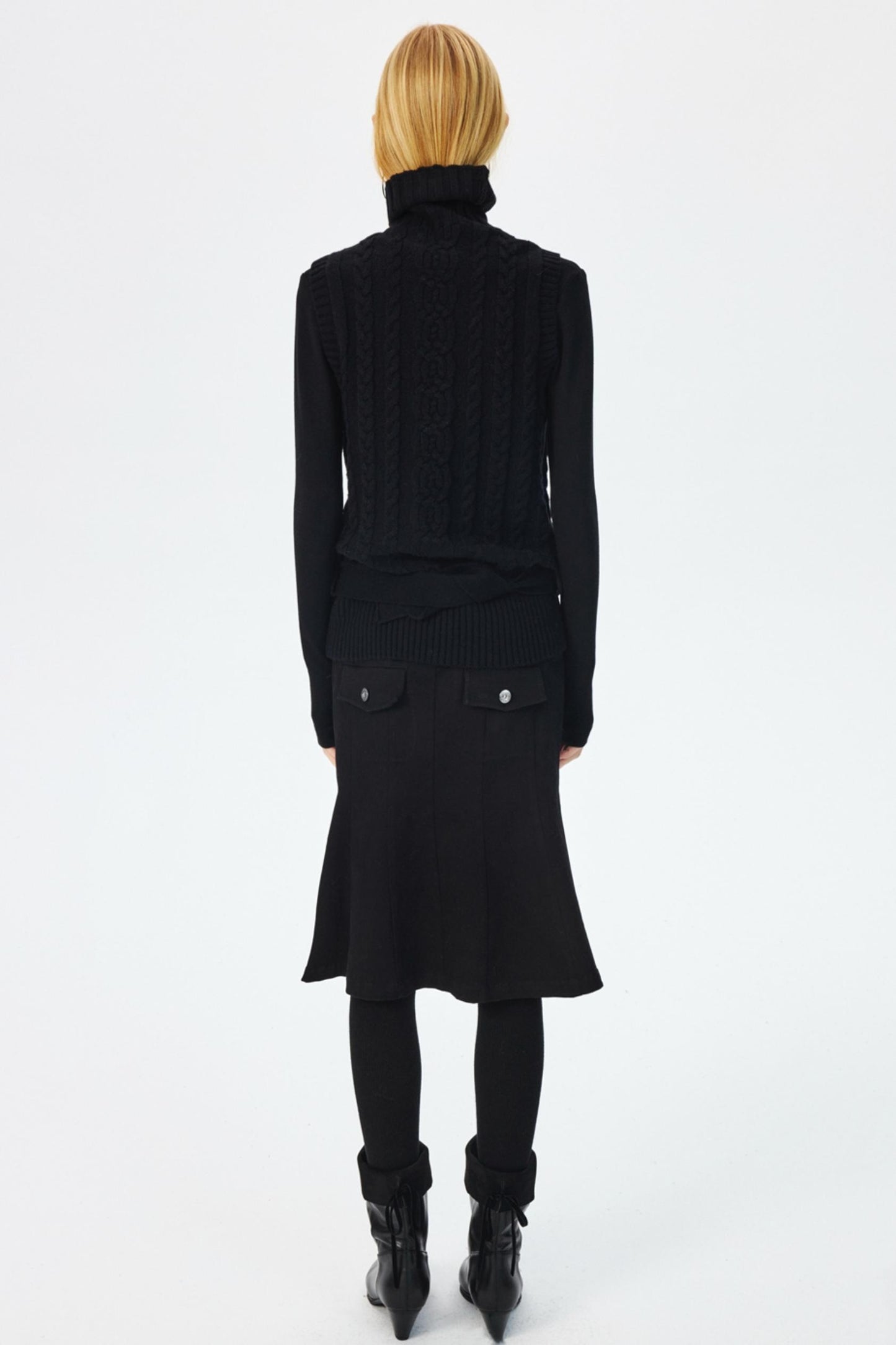 Luxury Merino Wool Turtleneck Top