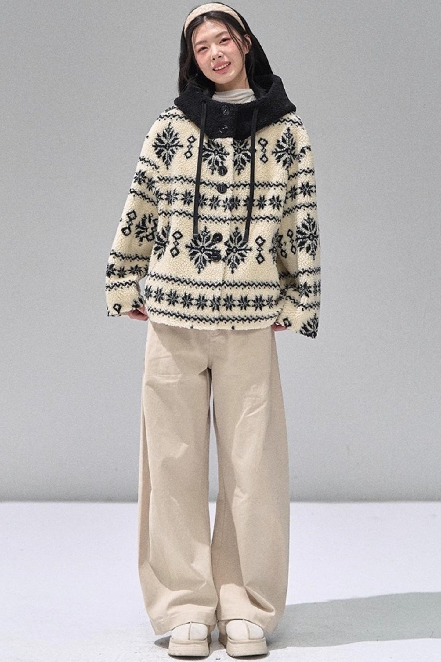 Thickened Hooded Fleece Jacket