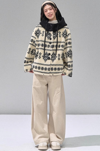 Thickened Hooded Fleece Jacket