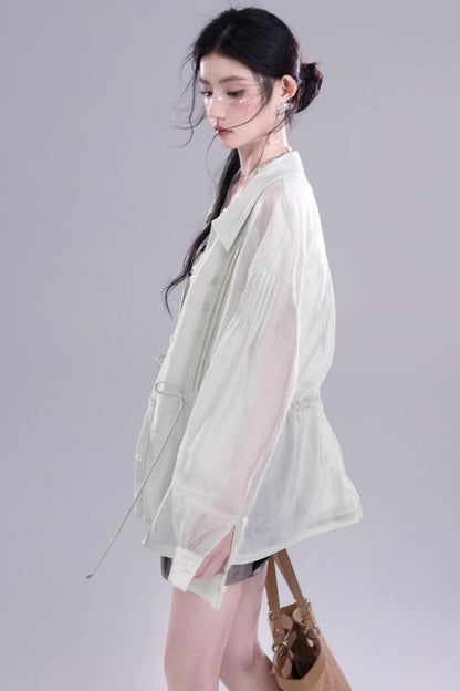 Breezy Glossy Tunic Shirt