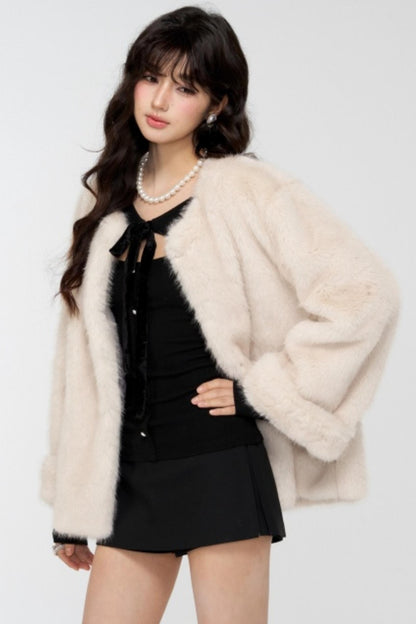 Slavic Aesthetics Fur-Cuffed Jacket