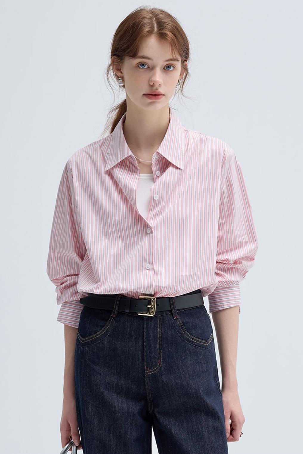 Striped French Casual Shirt